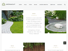 Tablet Screenshot of gruenundgut.de